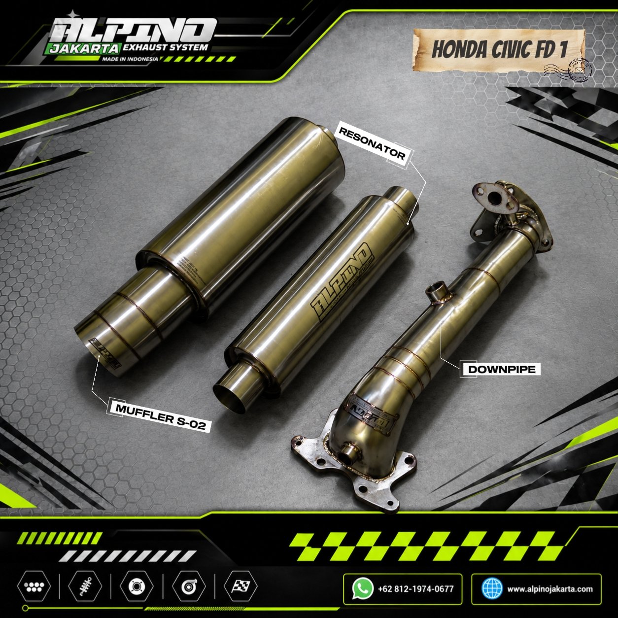 Knalpot CIVIC fd1
